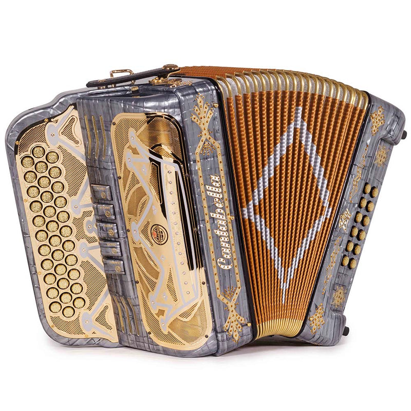 Cantabella Rey II 5 Registros EAD Celuloide Gris Metal con Accesorios Dorados