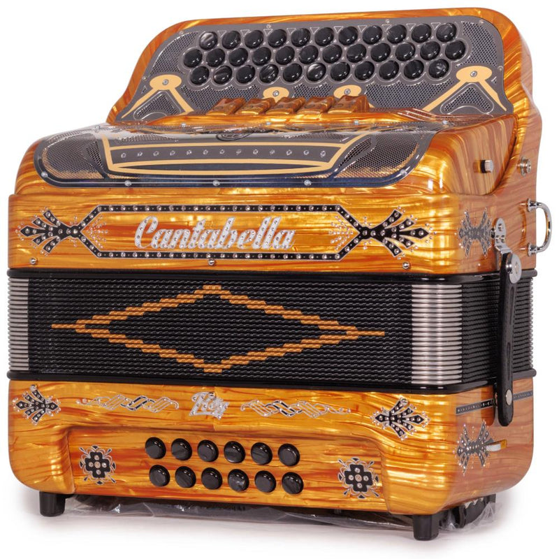 Cantabella Rey II 5 Registros EAD Celuloide Madera con Accesorios Negros y Dorados
