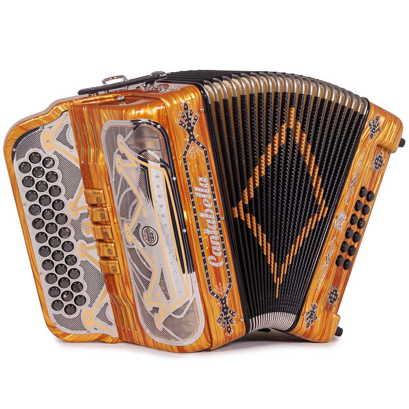 Cantabella Rey II 5 Registros EAD Celuloide Madera con Accesorios Negros y Dorados