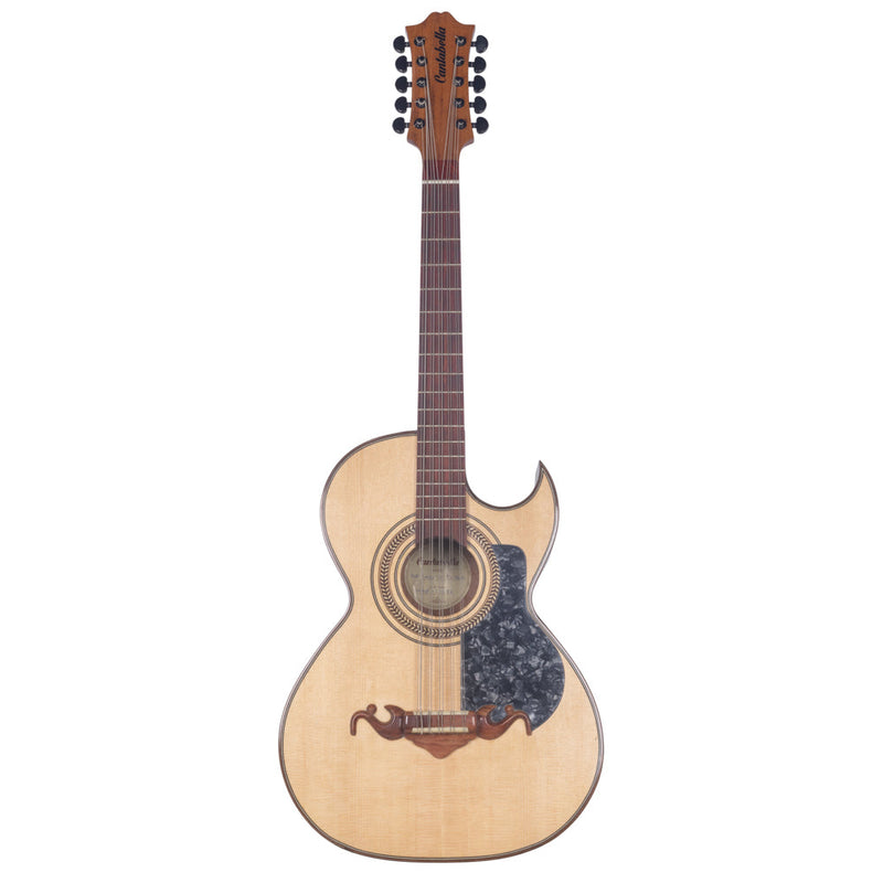 Cantabella Bajo Quinto Cedar Wood Black Machinery Gray Mica with Case Bundle-bajo quinto-Cantabella- Hermes Music