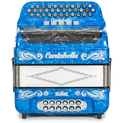 Cantabella Reina Acordeón 5 Registros Fa Ondas Azules Diapasón Pintado