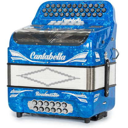 Cantabella Roadmaster Acordeón 5 Registros Mi Ondas Azules Diapasón Pintado