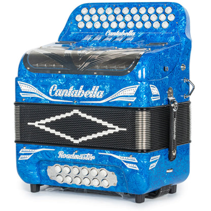Cantabella Roadmaster Acordeón 5 Registros Mi Ondas Azules Diapasón Pintado