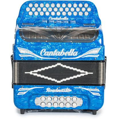 Cantabella Roadmaster Acordeón 5 Registros Mi Ondas Azules Diapasón Pintado
