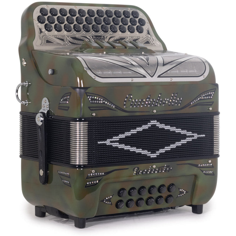 Cantabella Roadmaster Ultra Compact Accordion 5SW GCF Camouflage-Accordions & Concertinas-Cantabella- Hermes Music