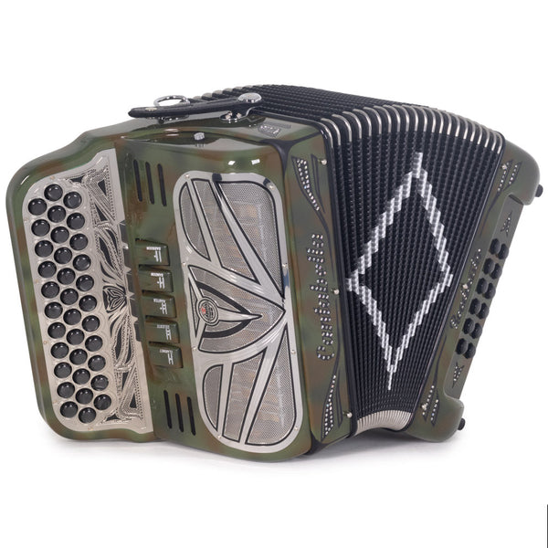 Cantabella Roadmaster Ultra Compact Accordion 5SW GCF Camouflage-Accordions & Concertinas-Cantabella- Hermes Music