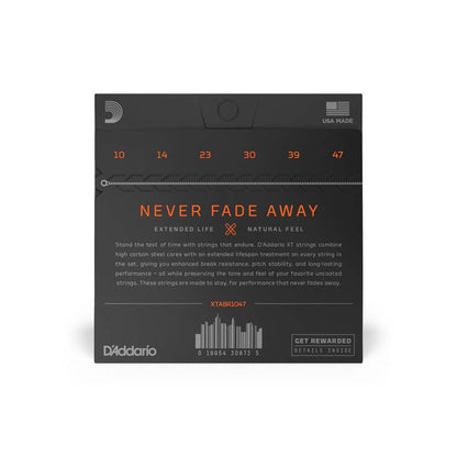 D'Addario XTABR1047 80/20 Bronze Acoustic Guitar Strings-accessories-Daddario- Hermes Music