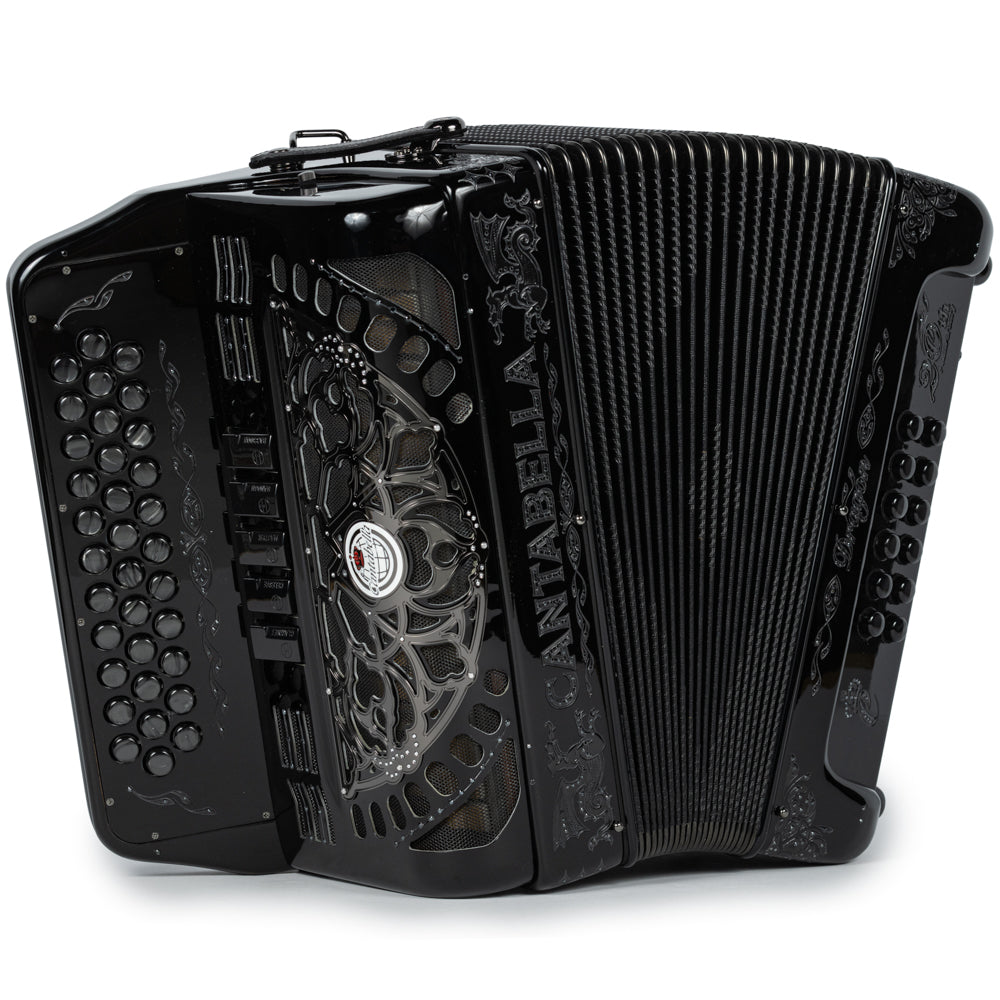 Cantabella Dragón Acordeón 5 Registros Mi Negro