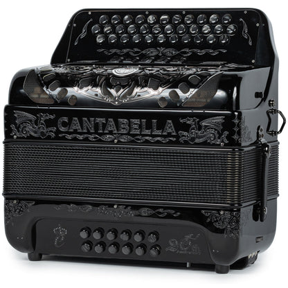 Cantabella Dragón Acordeón 5 Registros Fa Negro