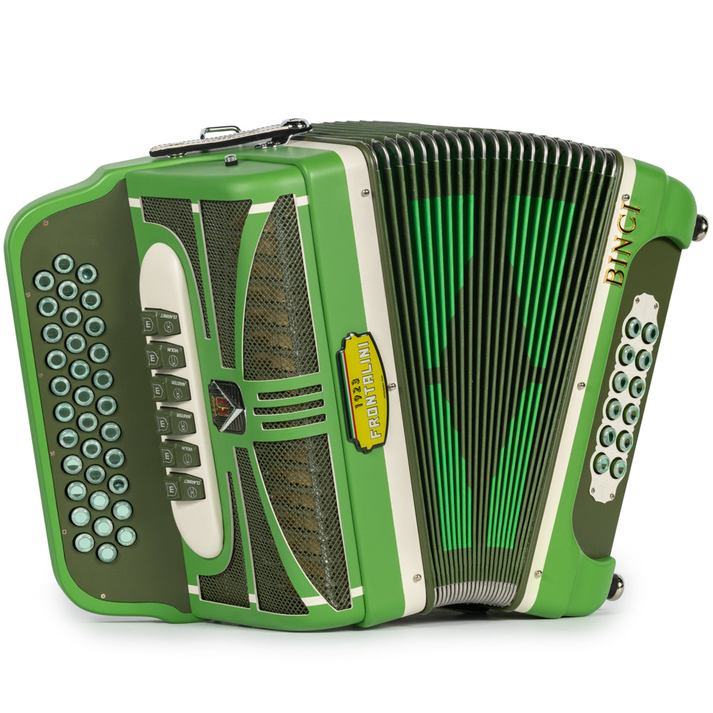 Frontalini Limited Edition Binci 6 Switch FBE-EAD Accordion in Matte Green