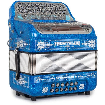 Frontalini Stradivari II Acordeon 5 Registros Fa Azul con Blanco