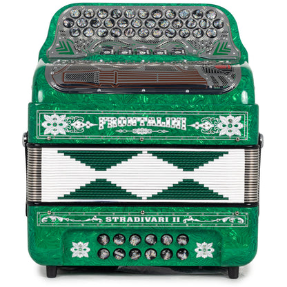 Frontalini Stradivari II Acordeon 5 Registros Fa Verde con Blanco