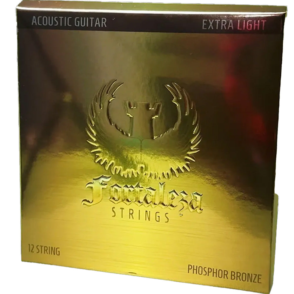 Fortaleza Guitarra Acústica de Bronce de 12 Cuerdas