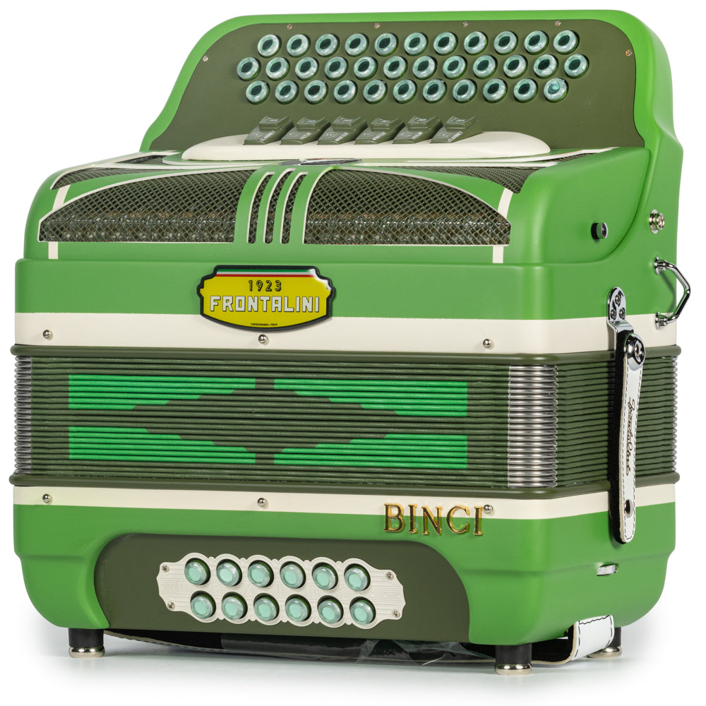 Frontalini Edición Limitada Binci Acordeón 6 Registros Fa-Mi Verde Mate