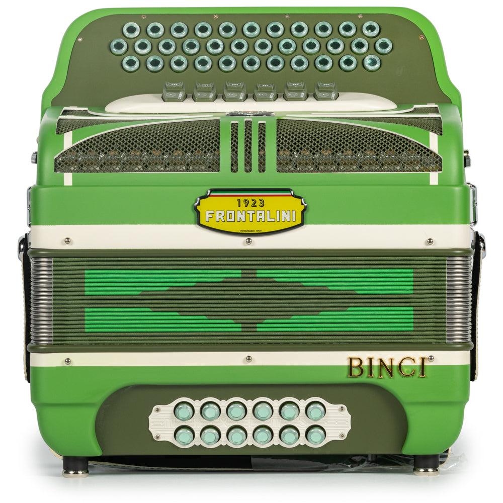 Frontalini Edición Limitada Binci Acordeón 6 Registros Fa-Mi Verde Mate