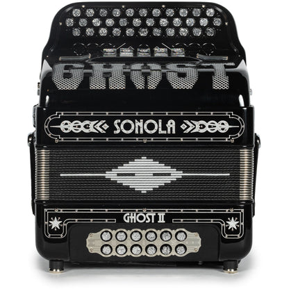 Sonola Ghost II Acordeón Ultra Compacto 5 Registros Fa Negro y Blanco
