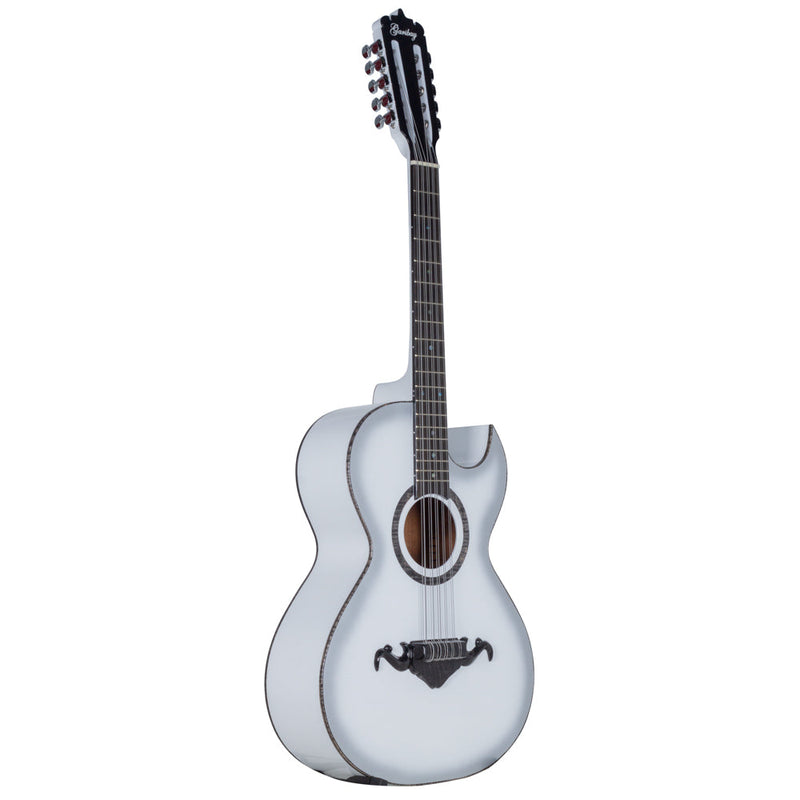 Garibay Bajo Quinto White Sapele with Case-bajo quinto-Garibay- Hermes Music