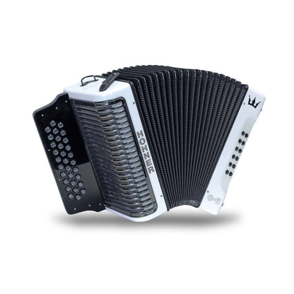 Hohner Corona C-II Accordion FBE White Rainbow-accordion-Hohner- Hermes Music