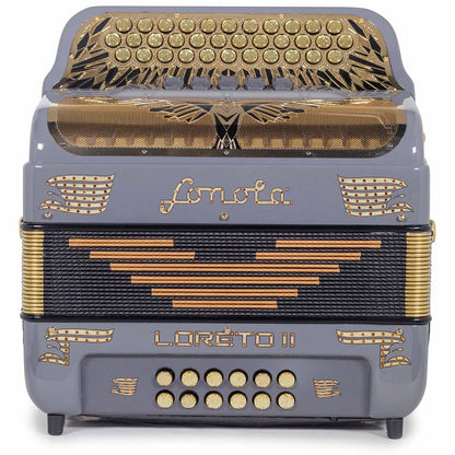 Sonola Loreto II Accordion 5 Registros EAD Gris Oscuro con Dorado
