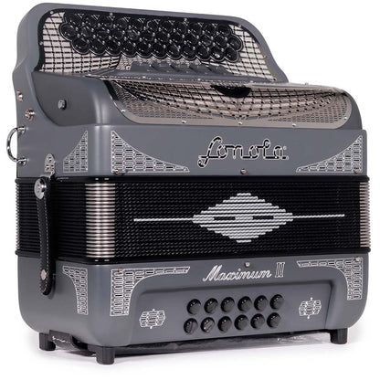 Sonola Maximum II Acordeon 5 Registros FBE Gris con Matte Plateado