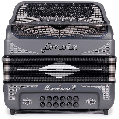 Sonola Maximum II Acordeon 5 Registros EAD Gris con Matte Plateado