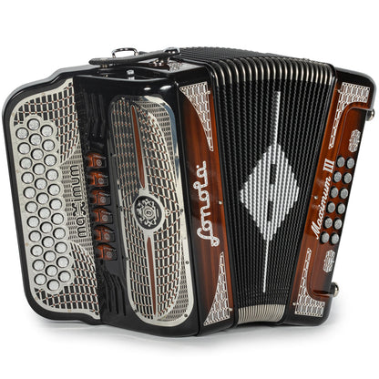 Sonola Maximum III Acordeón 6 Registros Fa-Mi Madera Oscura