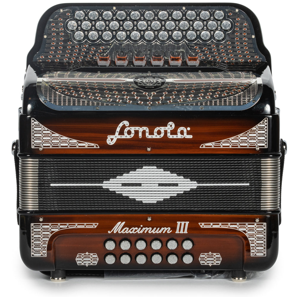Sonola Maximum III Acordeón 6 Registros Fa-Mi Madera Oscura