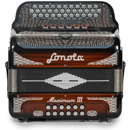 Sonola Maximum III Acordeón 6 Registros Fa-Mi Madera Oscura