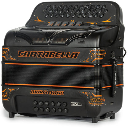Cantabella Murcielago Accordion 5 Switch EAD Matte Grey and Orange-accordions-Cantabella-Hermes Music-Accordion Pro Shop