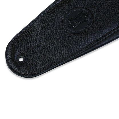 Levy Signature Legacy Series 4.5in Leather Guitar Strap in Black