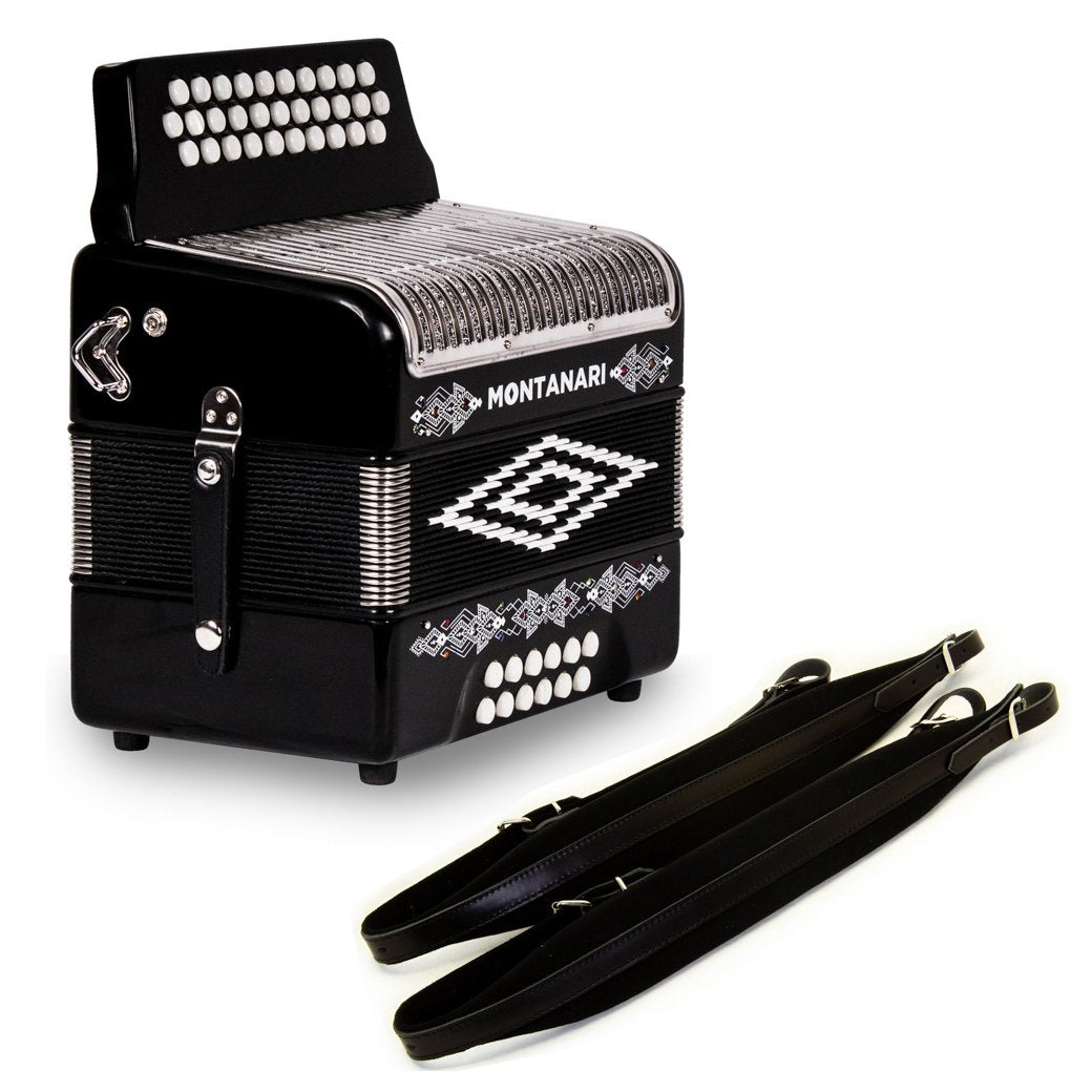 Montanari 3112G Accordion No Switch FBE Includes Cantabella Straps-bundle-Hermes Music- Hermes Music