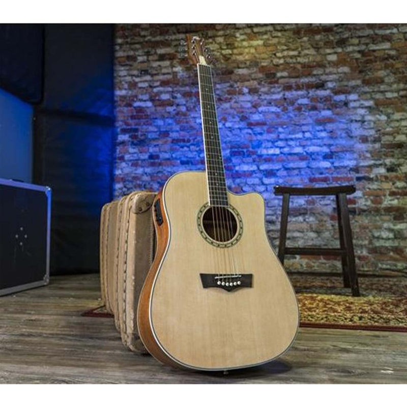 Peavey Delta Woods™ DW-2 CE™ Solid Top Cutaway Acoustic Electric Guitar-guitar-Peavey- Hermes Music