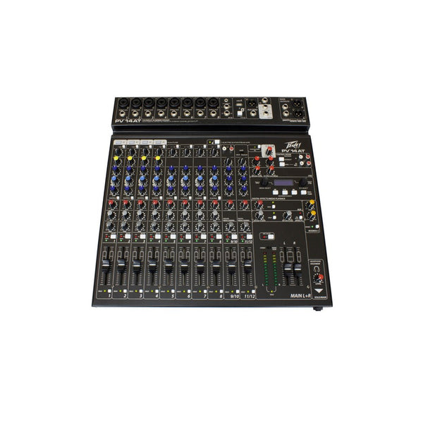 Peavey PV14AT 14-Channel Mixer with Bluetooth and Antares Auto-Tune-mixer-Peavey- Hermes Music