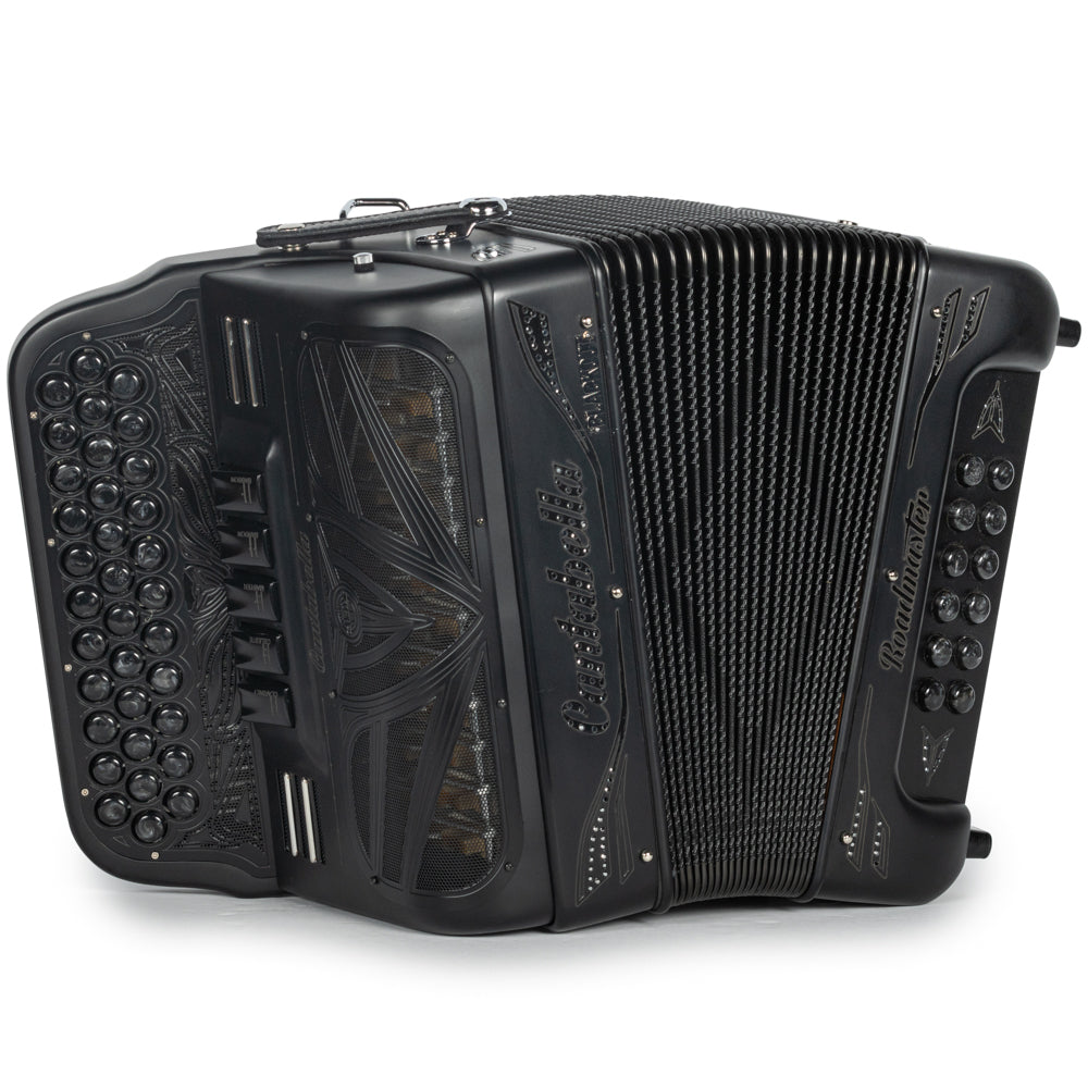 Cantabella Roadmaster Acordeón 5 Registros Fa Edición Especial Blackout Diapasón Pintado