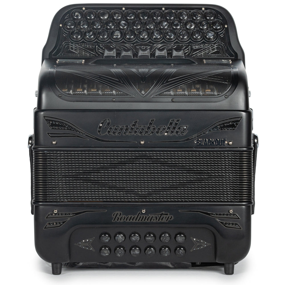 Cantabella Roadmaster Acordeón 5 Registros Fa Edición Especial Blackout Diapasón Pintado