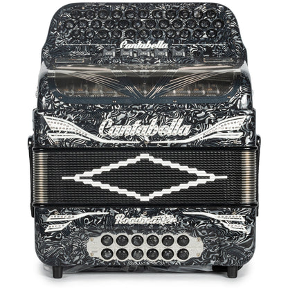 Cantabella Roadmaster Acordeón 5 Registros Mi Ondas Gris Diapasón Pintado