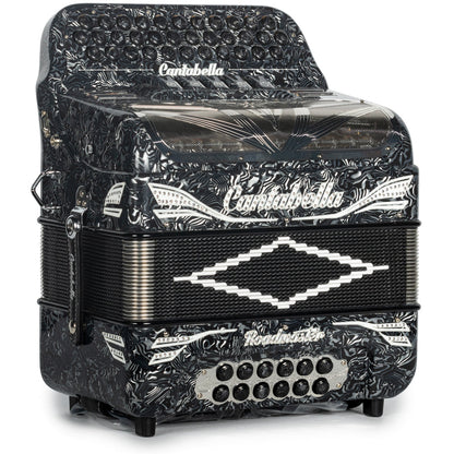 Cantabella Roadmaster Acordeón 5 Registros Mi Ondas Gris Diapasón Pintado