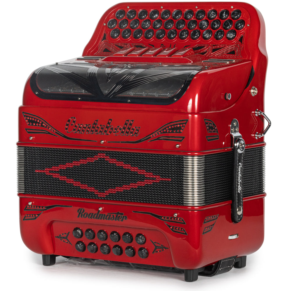 Cantabella Roadmaster Acordeón 5 Registros Sol Edición Especial Diablo Diapasón Pintado