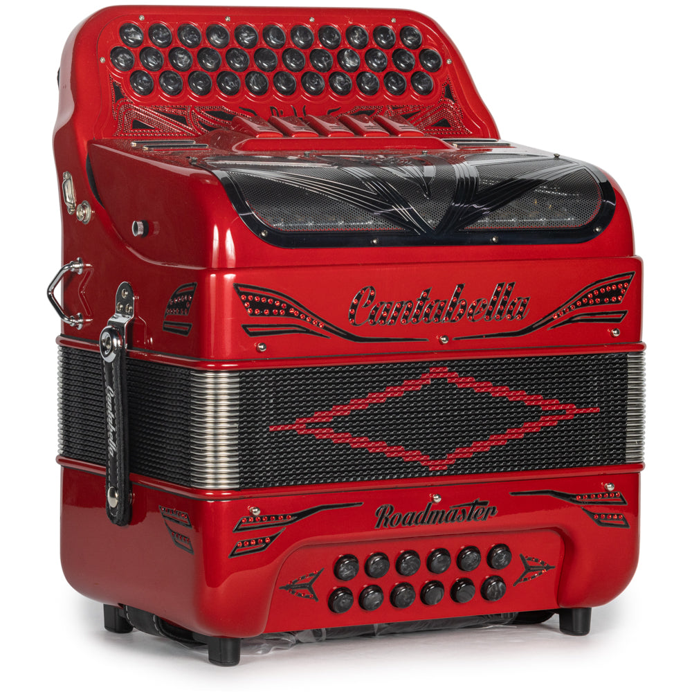 Cantabella Roadmaster Acordeón 5 Registros Sol Edición Especial Diablo Diapasón Pintado