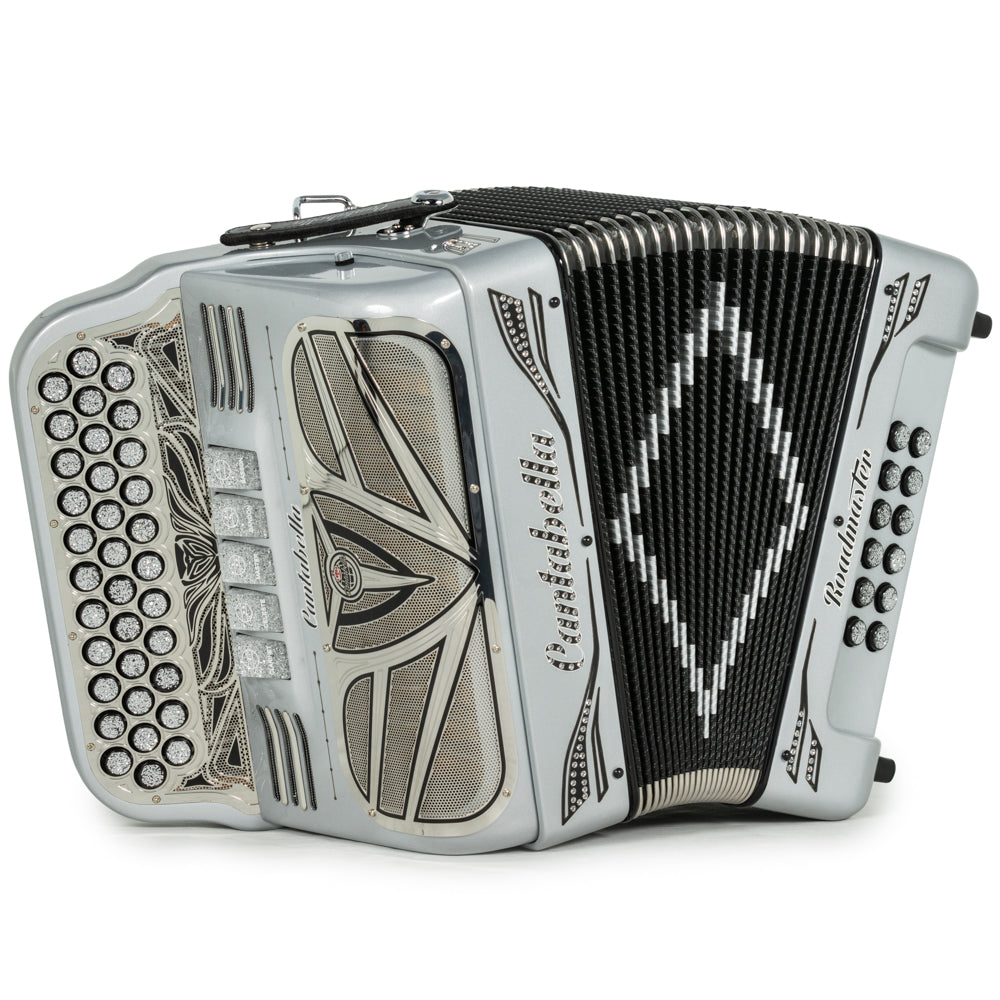 Cantabella Roadmaster Acordeón Ultra Compacto 5 Registros Mi Gris Perla con Negro