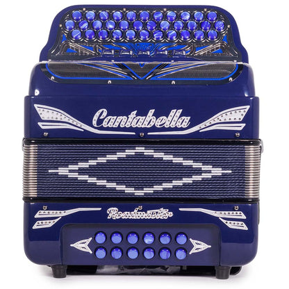 Cantabella Roadmaster Acordeón Ultra Compacto MI 5 Registros Azul con Plateado