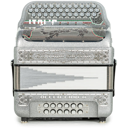Settimio Soprani Bella Ciao II Acordeon 5 Registros Sol Brillo Plateado