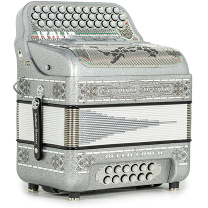 Settimio Soprani Bella Ciao II Acordeon 5 Registros Sol Brillo Plateado