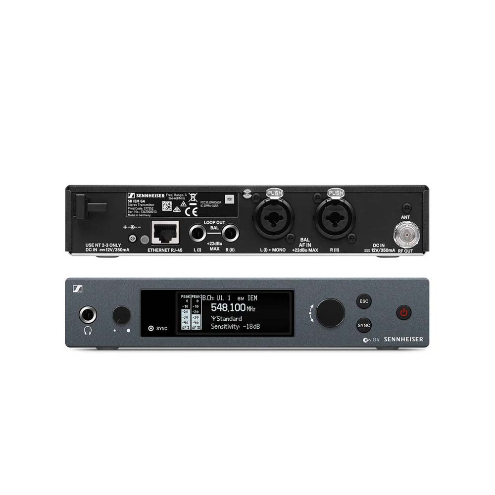 Sennheiser EW IEM G4-TWIN Wireless In-Ear Monitoring System A1 Band (470-516MHz)-wireless system-Sennheiser- Hermes Music
