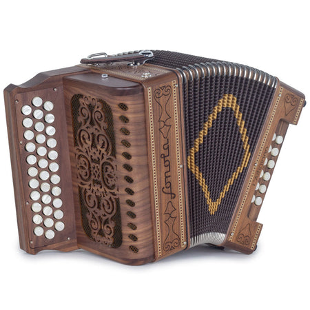 Sonola L'Artigiana Accordion No Switch FBE Wood with Black Grill-accordion-Sonola- Hermes Music