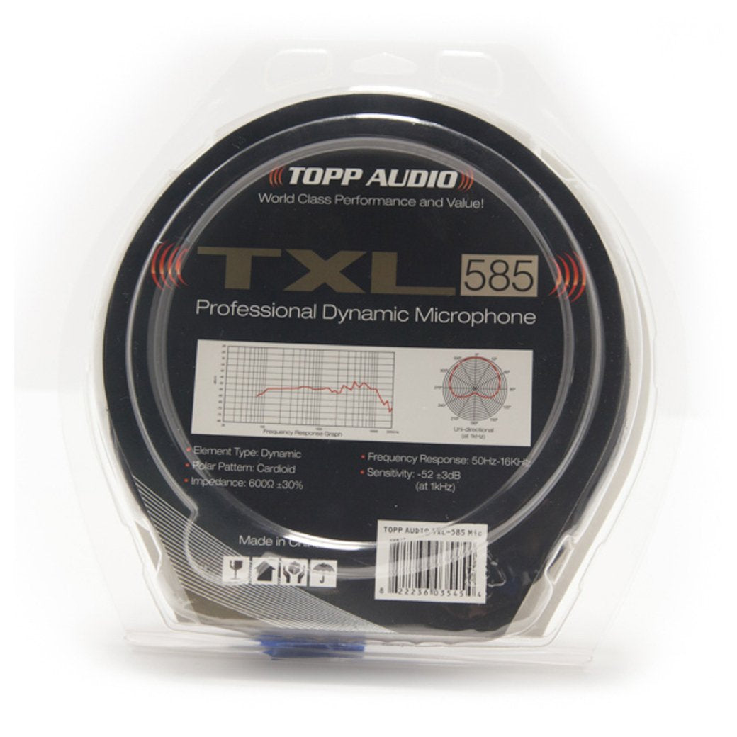 Topp Pro TXL585BK Dynamic Microphone-microphone-Topp Pro- Hermes Music