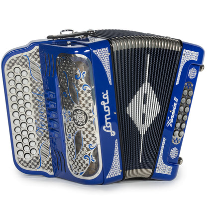 Sonola Venezia II Acordeón 5 Registros Fa Azul y Chromo