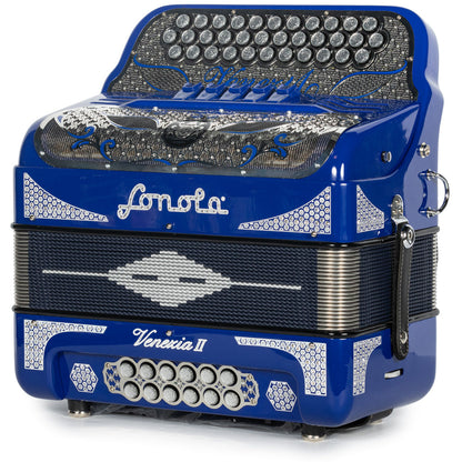 Sonola Venezia II Acordeón 5 Registros Fa Azul y Chromo